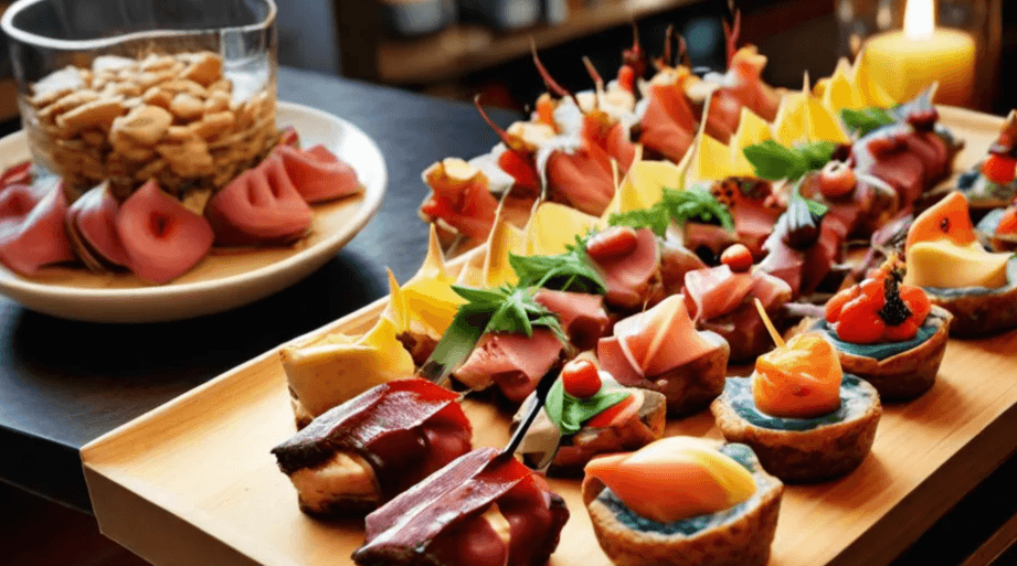 Combinaciones de tapas de carne y pescado